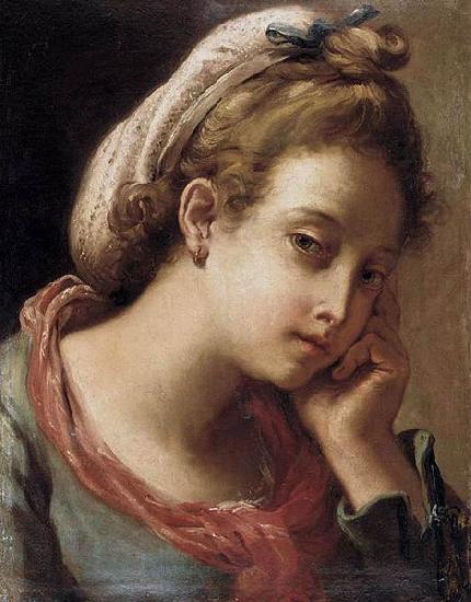 Gaetano Gandolfi Portrait of a Young Woman oil painting image